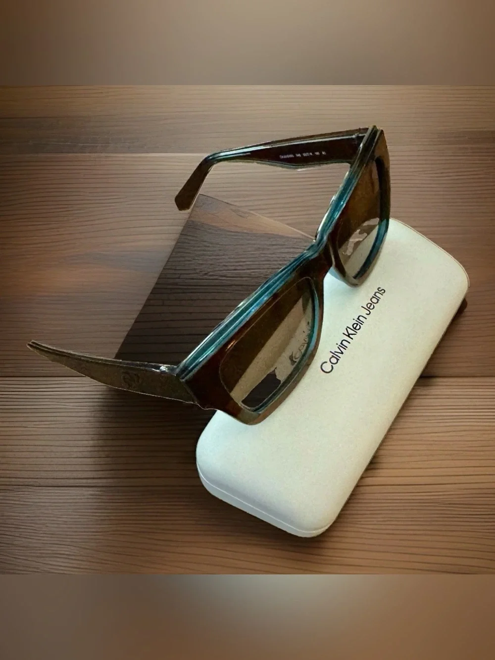 NEW Calvin Klein Jeans CKJ24609S Taupe Square Sunglasses 53mm – New with Case